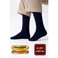 Golden Socks Erkek Pamuklu Dikişsiz Kutu Set Çorap 6'lı Günlük Renkli Premium