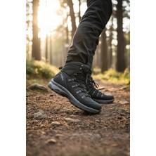 Enoch Erkek Siyah Su Geçirmez Outdoor Trekking ve Profesyonel Dağcı Botu