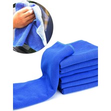 Gampus Çok Amaçlı Mikrofiber Temizlik Bezi Mavi 40X40 cm Temizlik Bezi Araç Temizleme Kurutma Bezi 3 Adet