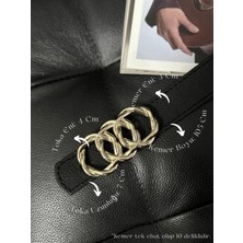 Fiori Birleşik Halka Tokalı  Kadın Pantolon Kemeri, Ceket Kemeri, Elbise Kemeri, Gömlek Kemeri