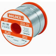 Powerr Led Aydınlatma 1.20 mm 500 gr Soldex Sn 60 Kalay Pb 40 Kurşun Lehim Teli