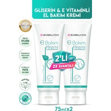 BioBellinda El Bakım Kremi Gliserin ve E Vitaminli Nemlendirici Krem 75 ml (2li Set)