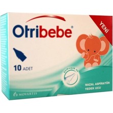 Otribebe Nazal Burun Aspiratörü Yedek Ucu 10 Adet Yumuşak Uç ile Hijyenik Temizlik Sağlar