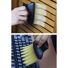 Gampus Araç Içi Klavye Koltuk Araları Temizleyebilen Yumuşak Kıllı Temizlik Fırçası Çok Amaçlı Fırça 2 Adet