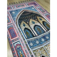 Prayer Rug Dokuma Taban Örgü Püsküleri ve Ipek Kadar Yumuşak Yüzeyiyle Bambu Seccade Namazlık 80X125 cm