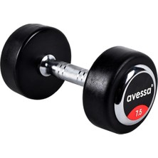 Feyza Design 7,5 kg Kauçuk Kaplı Olimpik Dambıl, Salon Kullanımı