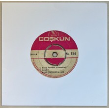 Coşkun Plak Kadri Şençalar ve Ark. 4 Şarkılık  45 Lik Plak (Orijinal Dönem Baskı)