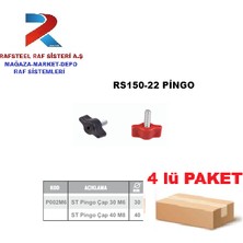 Rafsteel Ahşap Mobilya Metal Için St Pingo Çap 30  4ADET