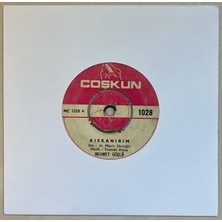 Coşkun Plak Mehmet Güçlü Kıskanırım - Ne Esirinim Ne Kölenim  45 Lik Plak (Orijinal Dönem Baskı)