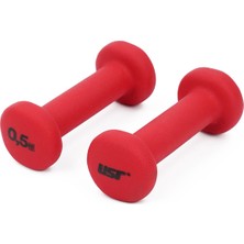 Feyza Design Çiftli 2x0,5 kg Neopren Dambıl Seti, Hafif ve Dayanıklı Egzersiz Aleti