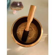 Feyza Design Tibet Ses Çanağı Buda Motifli, 14 Cm, Huzur ve Enerji Kaynağı