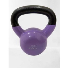Feyza Design 6 kg Çelik Döküm Vinil Kaplı Kettlebell, Dayanıklı ve Ergonomic Tasarım