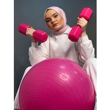 Feyza Design Iki Adet 2 kg Pembe Dambıl Seti, Spor ve Egzersiz Için Mükemmel Seçim