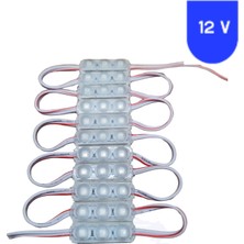 Powerr Led Aydınlatma 20 Adet 12 Volt 1.5 Watt Mini 3 Lensli Beyaz 2835 Smd LED Modül IP65