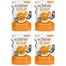 Schesir Soup Ton Balıklı ve Balkabaklı Yetişkin Kedi Çorbası Pouch 40 Gr. x 4 Adet
