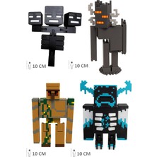 Minecraft Muhteşem Dörtlü Seti Iron Golem, Gıcırtı Creaking, Wither Boss ve Warden