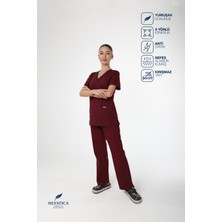 Silvatica Premium Workwear Silvatica Kadın Medikal Pantolon Petite(Kısa Boy) Scrubs Alt Cerrahi Hemşire Forması