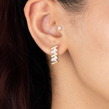 Xuping Xupıng Özel Seri 18K Tasarım Zirkon Taşlı Küpe