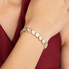 Xuping Xupıng Özel Seri 14K Kalp Detay  Bileklik