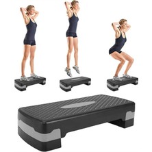 Feyza Design 2 Kademeli Yükseklikli Fitness Step Tahtası, 250KG Kapasiteli, Aerobik Egzersiz
