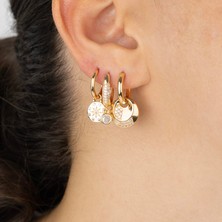 Zuum Zirkon Taşlı Özel Tasarım 3lü Set Küpe