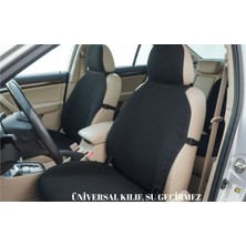 Trakmats Mercedes C Serisi W205 2014-2015-2016-2017-2018-2019-2020-2021 Oto Koltuk Kılıfı, 3lü Set, Araba Koltuk Kilimi, Su Geçirmez,leke Tutmaz,pamuklu Yüzey,terletmez,pamuklu Oto Kilim Siyah