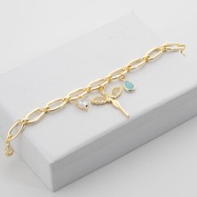 Zuum Özel Seri Zirkon Taşlı 14K Zincir Bileklik