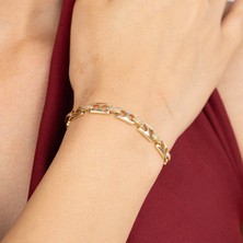 Xuping Xupıng Özel Seri 14K Tasarım Zincir Bileklik