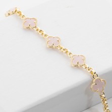 Zuum Özel Seri Zirkon Taşlı 14K Marka Zincir Bileklik