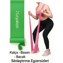 Feyza Design Yüksek Esneklikli Pilates ve Jimnastik Lastiği 90X7,5 Cm, Yeşil Renk