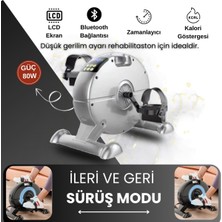 Feyza Design LCD Ekranlı Çift Fonksiyonlu Profesyonel Masa Altı Kondisyon Bisikleti