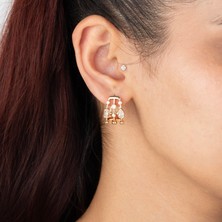 Xuping Xupıng Özel Seri 18K Tasarım Zirkon Taşlı Küpe