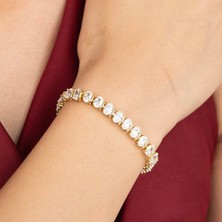 Xuping Xupıng Özel Seri 14K Tamtur Zirkon Taşlı Tasarım Bileklik