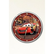 PremiumPort Gece Parlayan Çocuk Odası Duvar Saati, Şimşek Temalı, Eğlenceli Tasarım