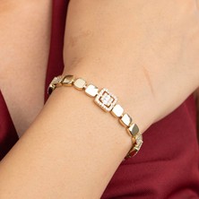 Xuping Xupıng Özel Seri 14K Zirkon Taşlı Tasarım Bileklik