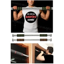 Feyza Design Yatay Çubuk Kapı Direği, Ayarlanabilir, Egzersiz ve Spor Için 80-130 cm