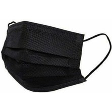 Vice Avm MEDİKAL 50PCS SİYAH CERRAHİ YÜZ MASKESİ (4915) GO-53-vice/(1395) 02996