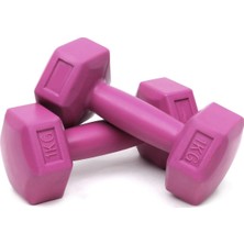 Feyza Design 1 kg x 2 Adet Dambıl Pilates Spor Aleti Seti