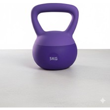Feyza Design 5 kg Yumuşak Tabanlı Darbeye Dayanıklı Kettlebell With Silent Use