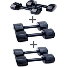 Feyza Design 3 Set Dambıl 1kg-5kg, Egzersiz ve Güçlendirme Için Ideal Seçenek