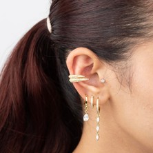 Zuum Özel Seri 14K Tasarım Kıkırdak Küpe