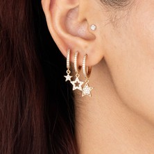 XUPING ÖZEL SERİ 3 LÜ SET YILDIZ DETAY HALKA ÇELİK KÜPE