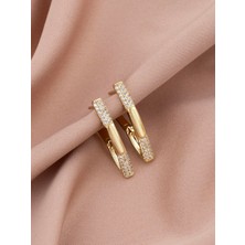 Xuping Xupıng Özel Seri 14K Tasarım Zirkon Taşlı Küpe