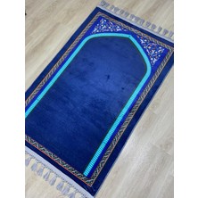 Prayer Rug Dokuma Taban Örgü Püsküleri ve Ipek Kadar Yumuşak Yüzeyiyle Bambu Seccade Namazlık 80X125 cm