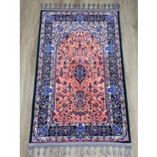 Prayer Rug Dokuma Taban Örgü Püsküleri ve Ipek Kadar Yumuşak Yüzeyiyle Bambu Seccade Namazlık 80X125 cm Hac  Ramazan Umre Dini  Hediye