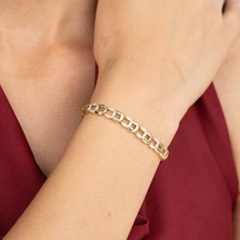 Xuping Xupıng Özel Seri 14K Zirkon Taşlı Tasarım Bileklik