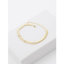 Zuum Premium Seri 14K Kılçık Detay Zincir Bileklik