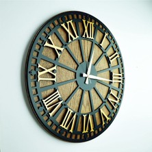 PremiumPort Rustik Ahşap Masif Gold Renkli 50CM Dekoratif Ürün