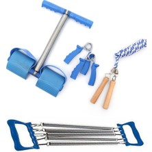 Feyza Design 4'lü Body Trimmer Seti Göğüs, Mekik, Pilates, Atlama Ipi ve Kas Güçlendirme