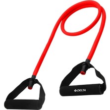 Feyza Design 120 cm Orta Sert Pilates Direnç Lastiği, Tutacaklı, Güç ve Esneklik Artırıcı